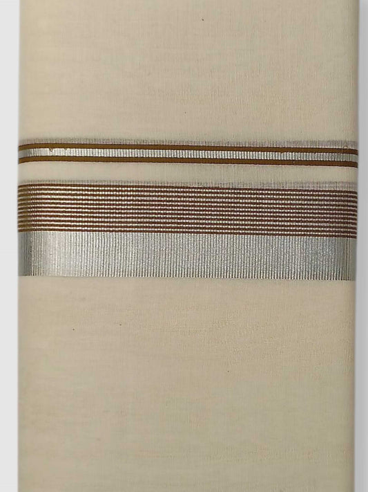 Original Balaramapuram Handloom Kasavu Mundu for Men