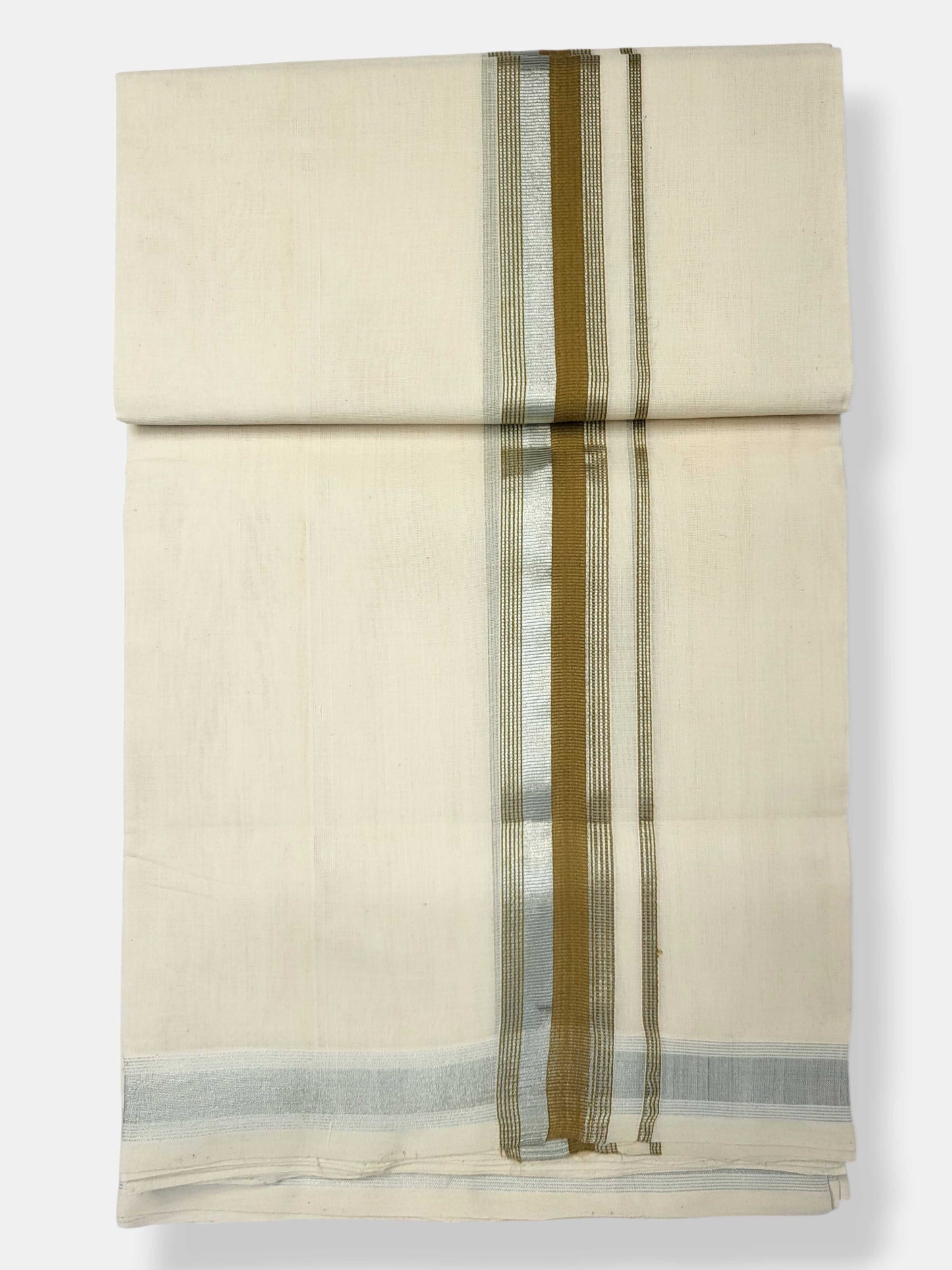 Original Balaramapuram Handloom Kasavu Mundu for Men