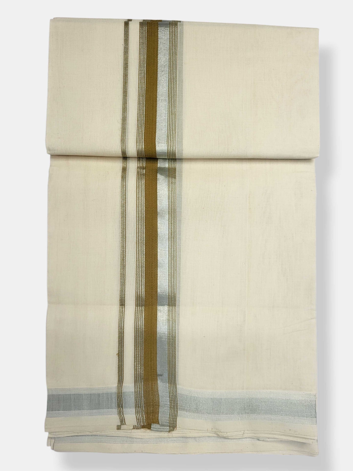 Original Balaramapuram Handloom Kasavu Mundu for Men