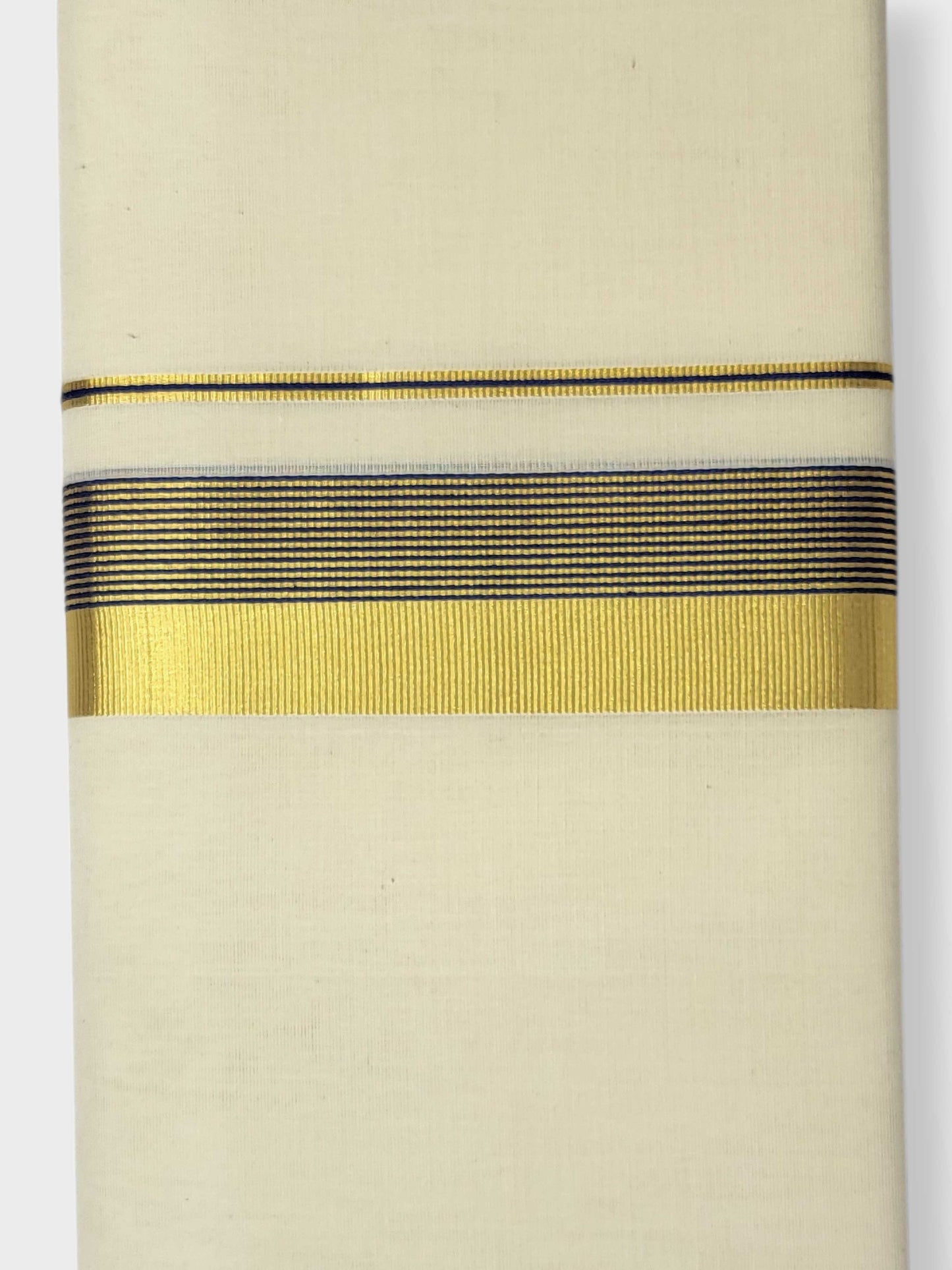 Original Balaramapuram Handloom Kasavu Mundu for Men