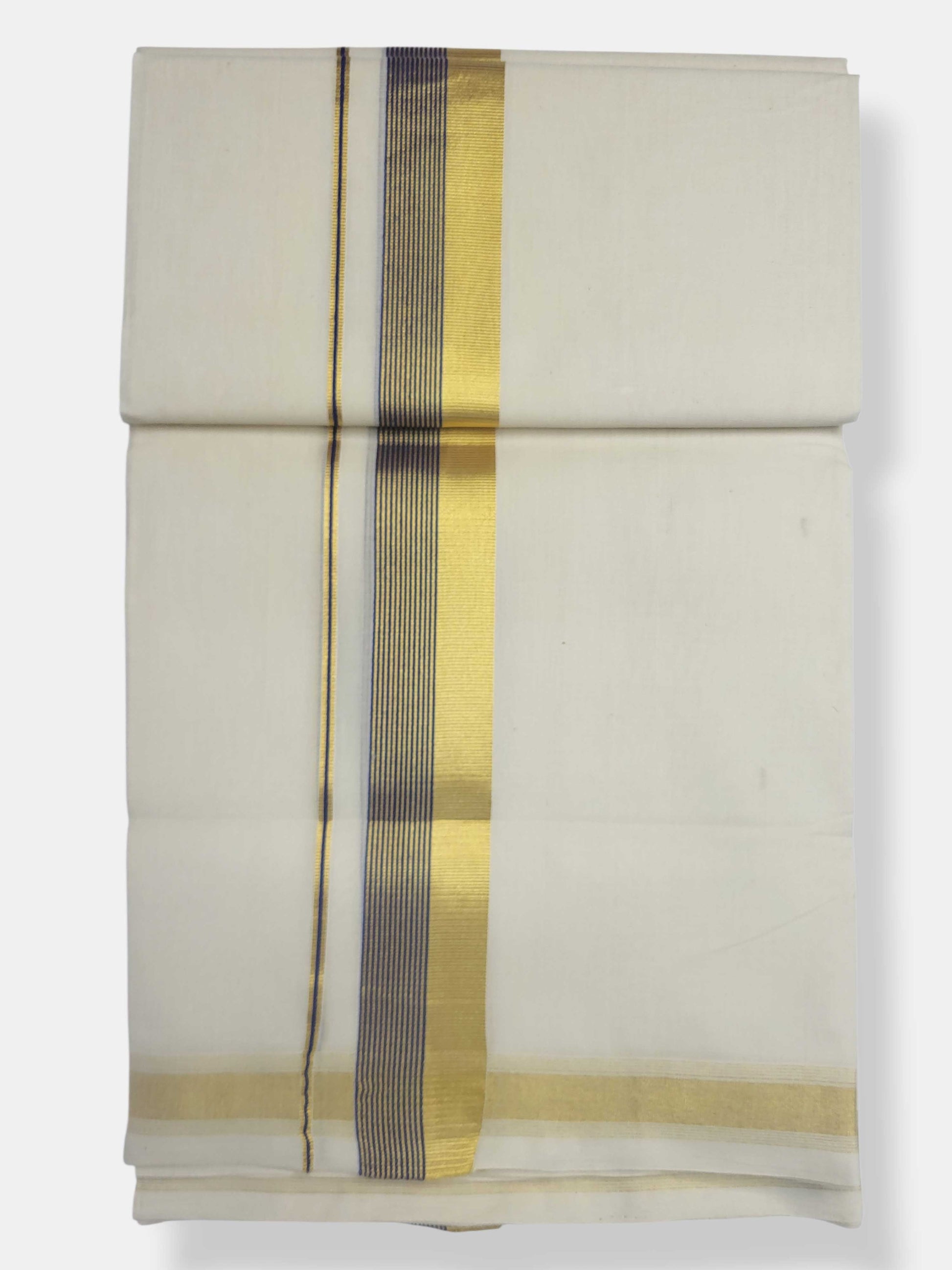 Original Balaramapuram Handloom Kasavu Mundu for Men