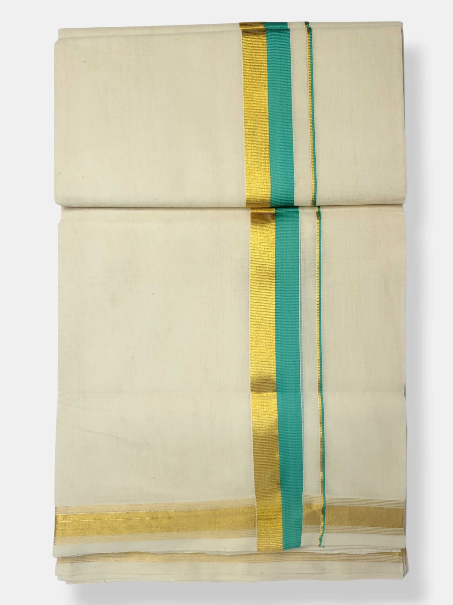 Original Balaramapuram Handloom Kasavu Mundu for Men