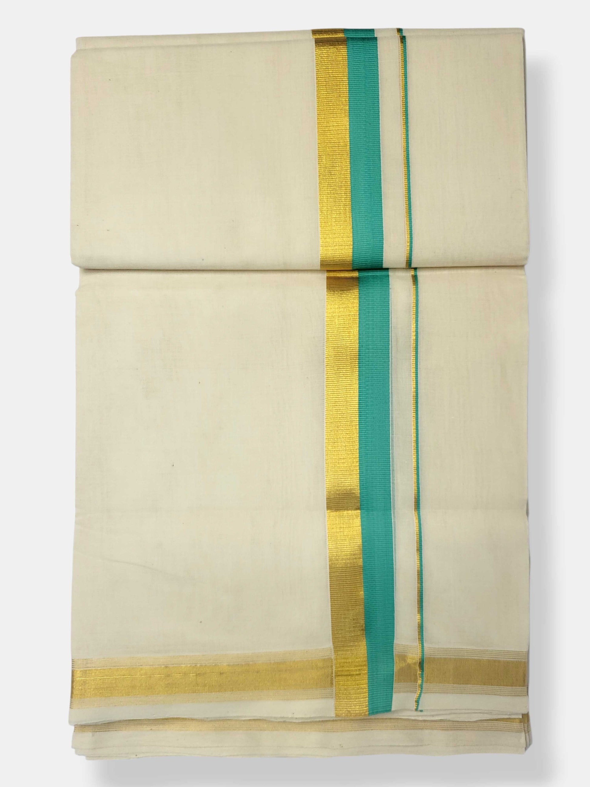 Original Balaramapuram Handloom Kasavu Mundu for Men