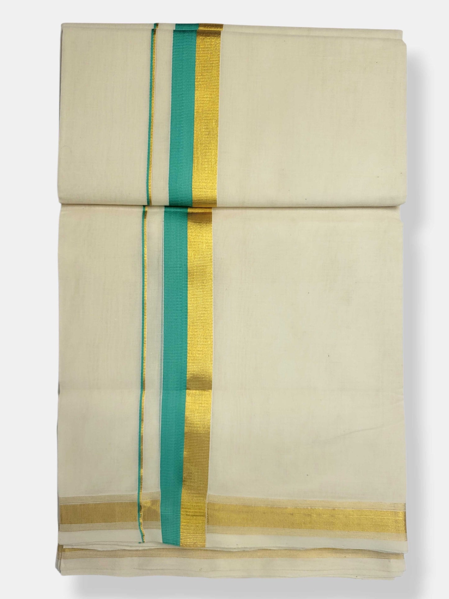 Original Balaramapuram Handloom Kasavu Mundu for Men