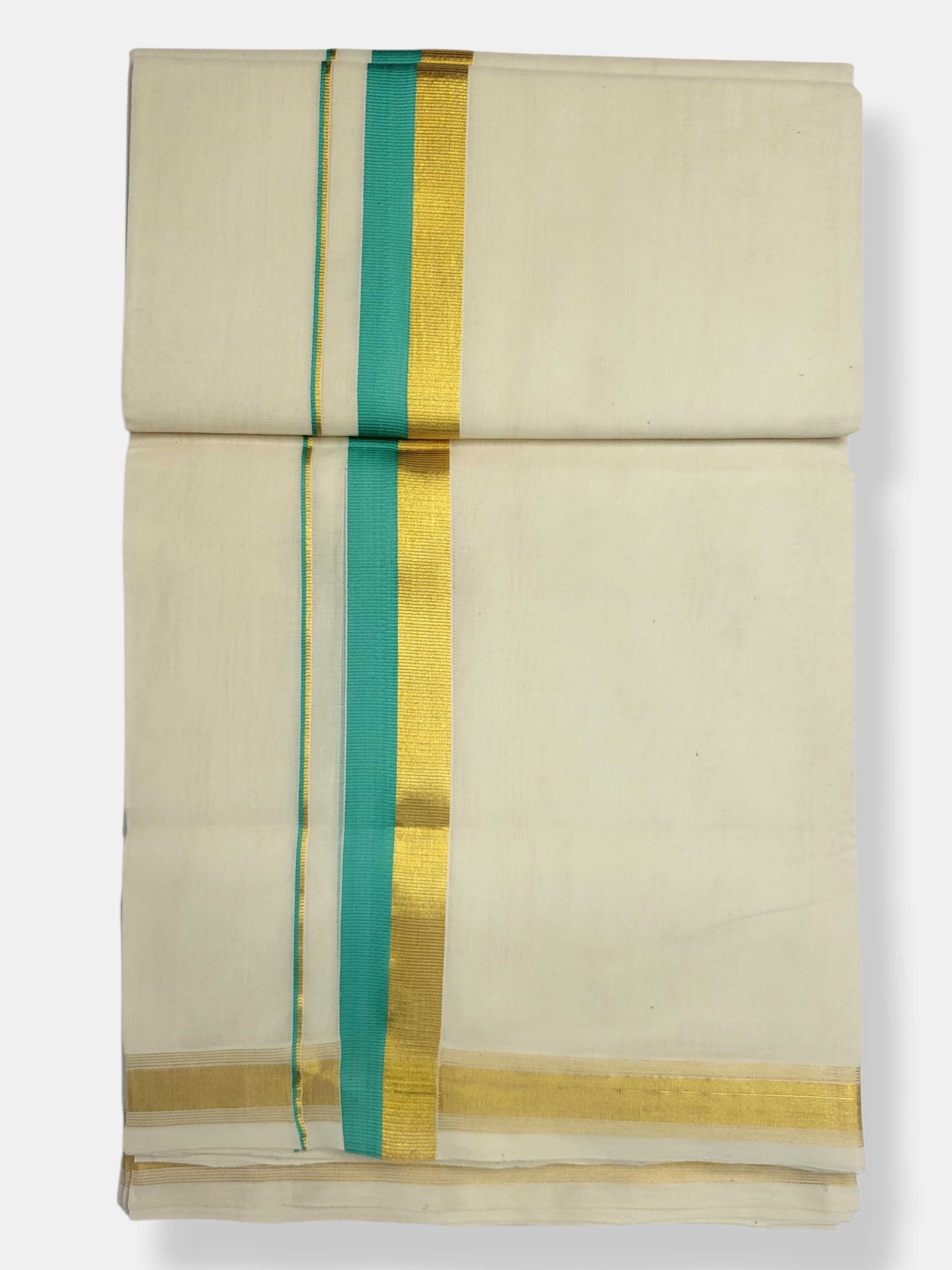 Original Balaramapuram Handloom Kasavu Mundu for Men