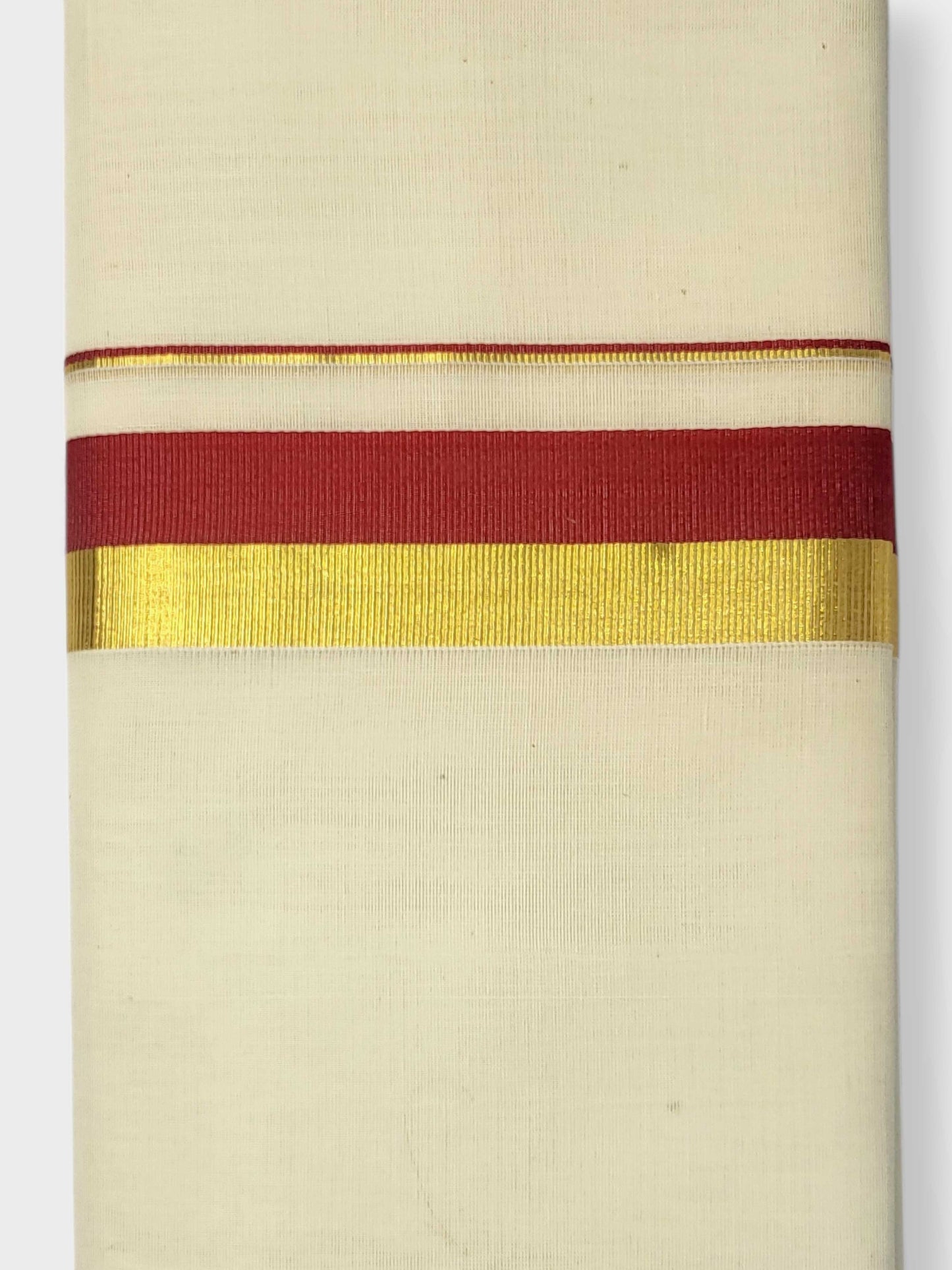 Original Balaramapuram Handloom Kasavu Mundu for Men