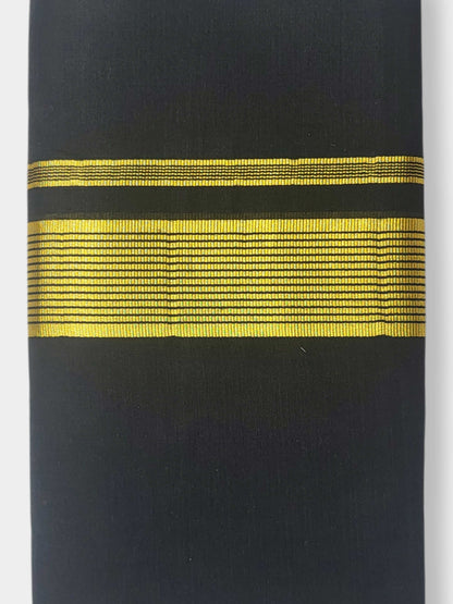 Original Balaramapuram Handloom Kasavu Mundu for Men