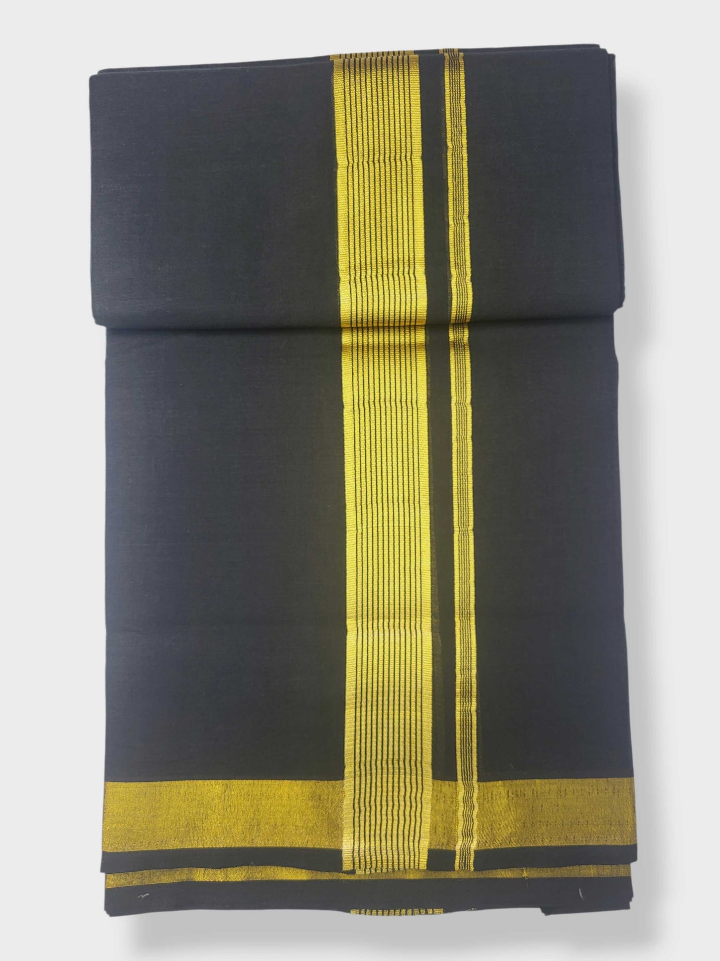 Original Balaramapuram Handloom Kasavu Mundu for Men