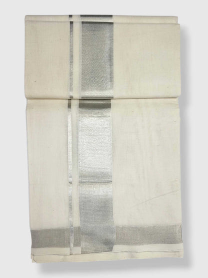Original Balaramapuram Handloom Kasavu Mundu for Men