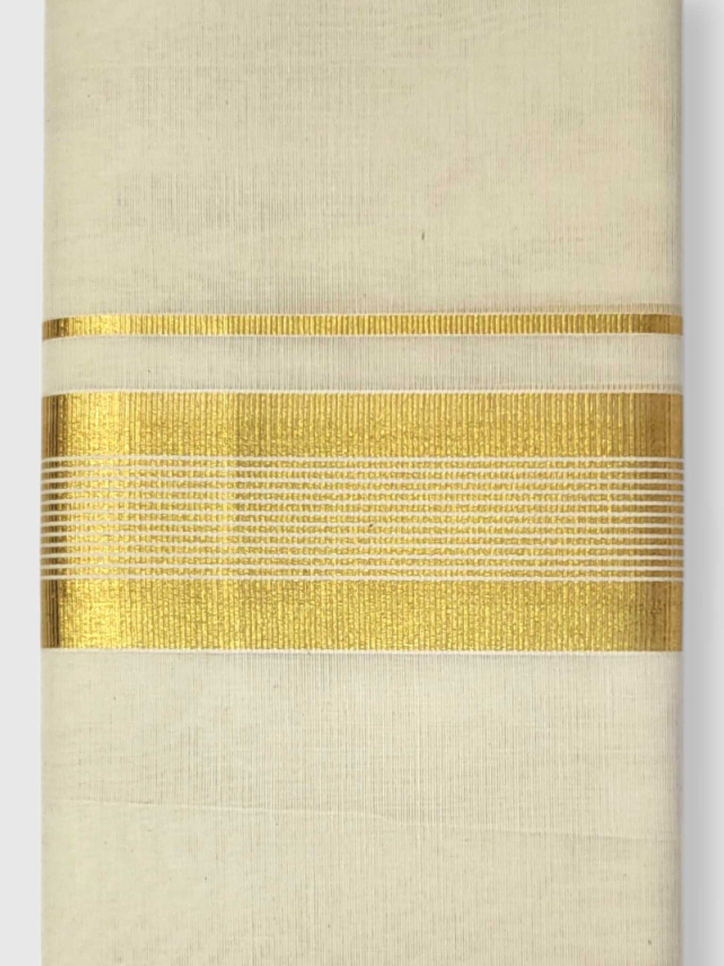 Original Balaramapuram Handloom Kasavu Mundu for Men