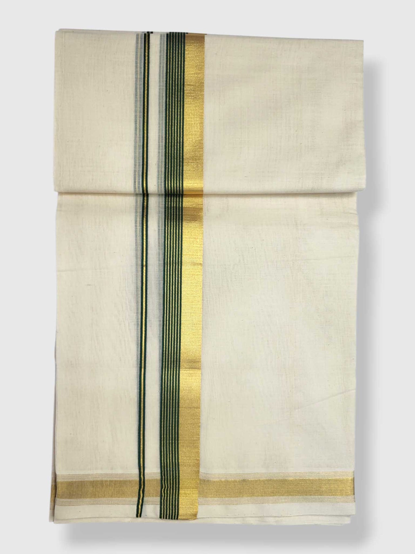Original Balaramapuram Handloom Kasavu Mundu for Men