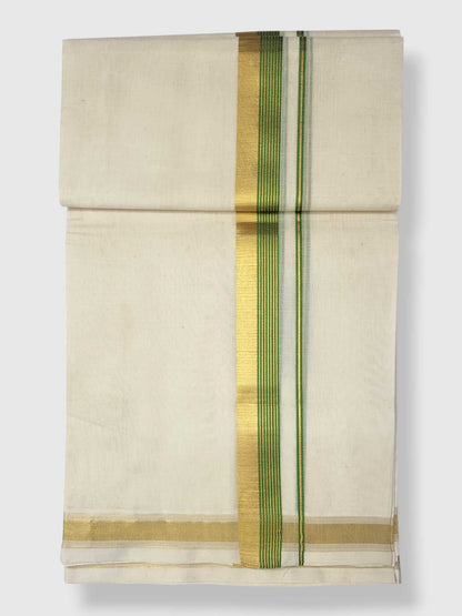 Original Balaramapuram Handloom Kasavu Mundu for Men