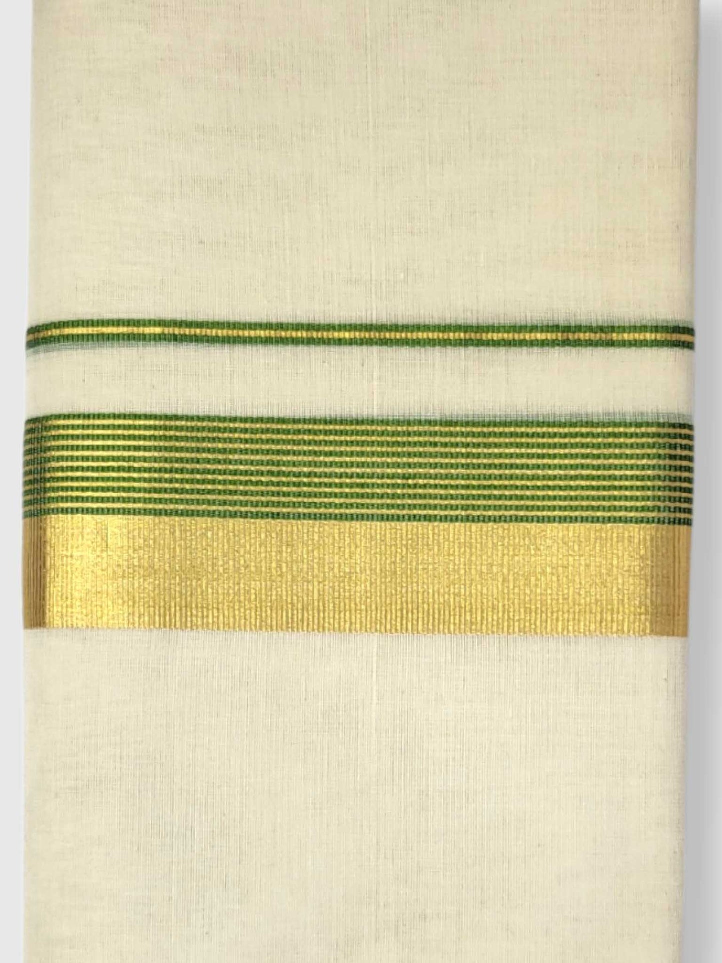 Original Balaramapuram Handloom Kasavu Mundu for Men