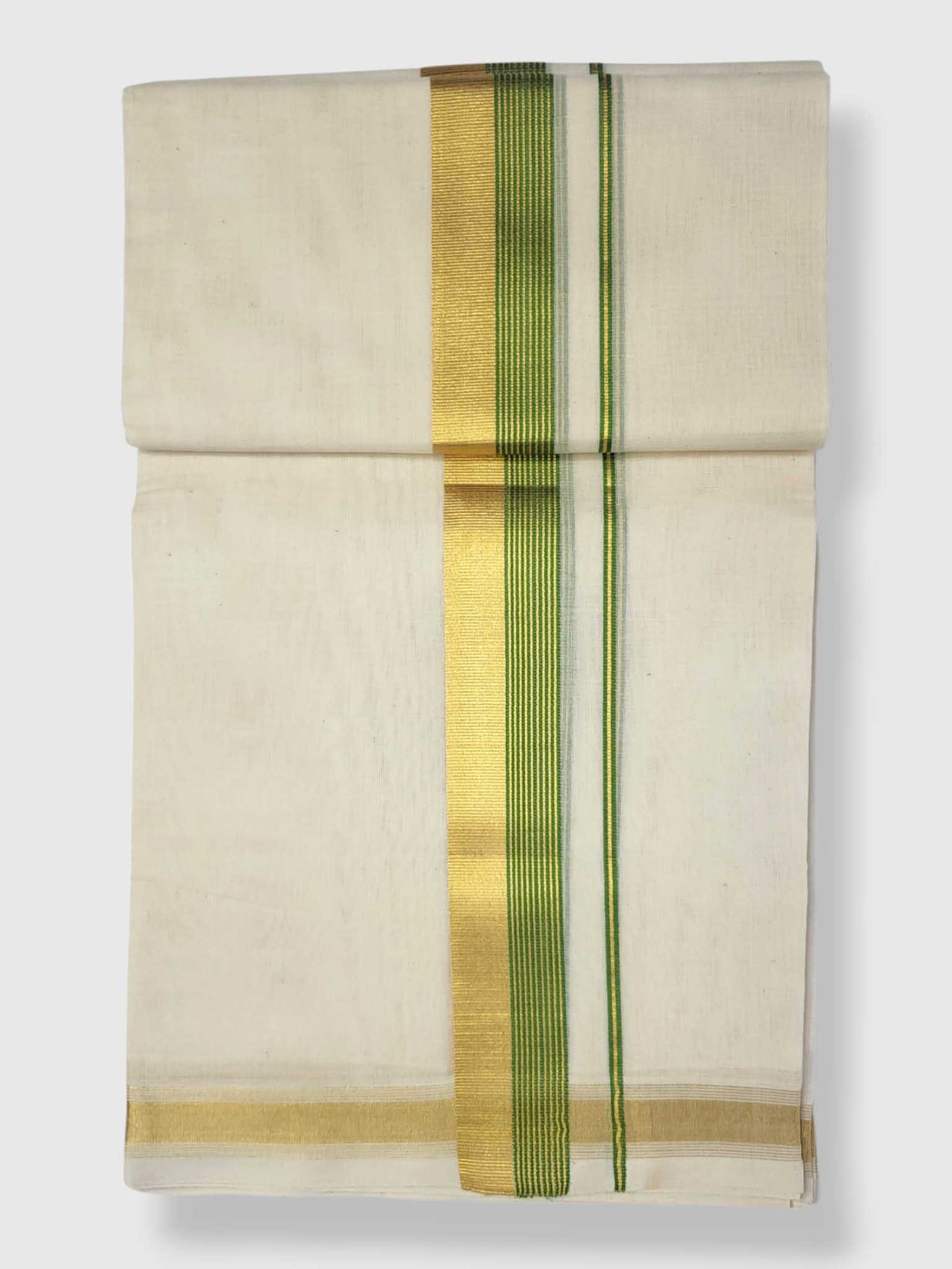 Original Balaramapuram Handloom Kasavu Mundu for Men