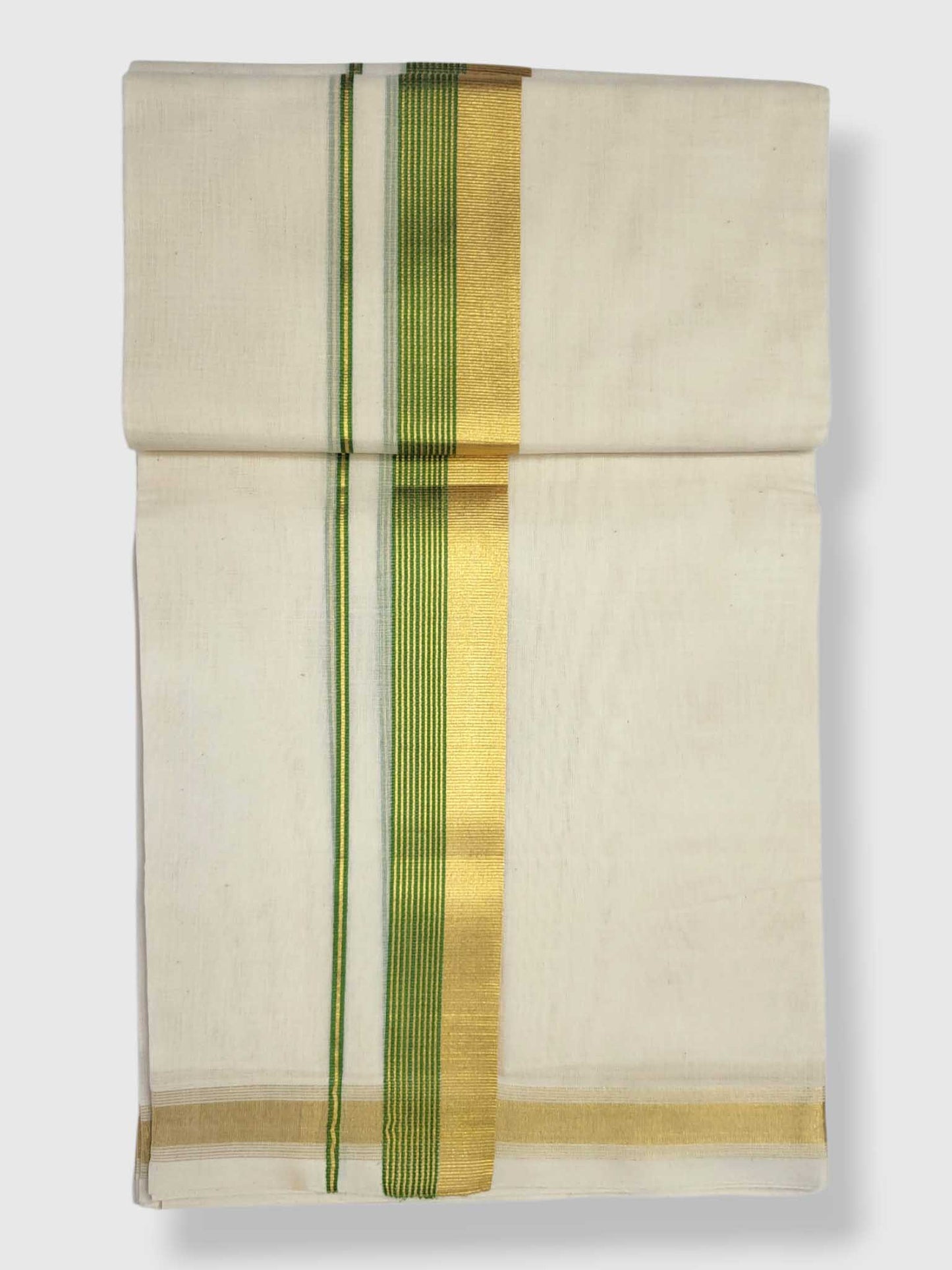 Original Balaramapuram Handloom Kasavu Mundu for Men