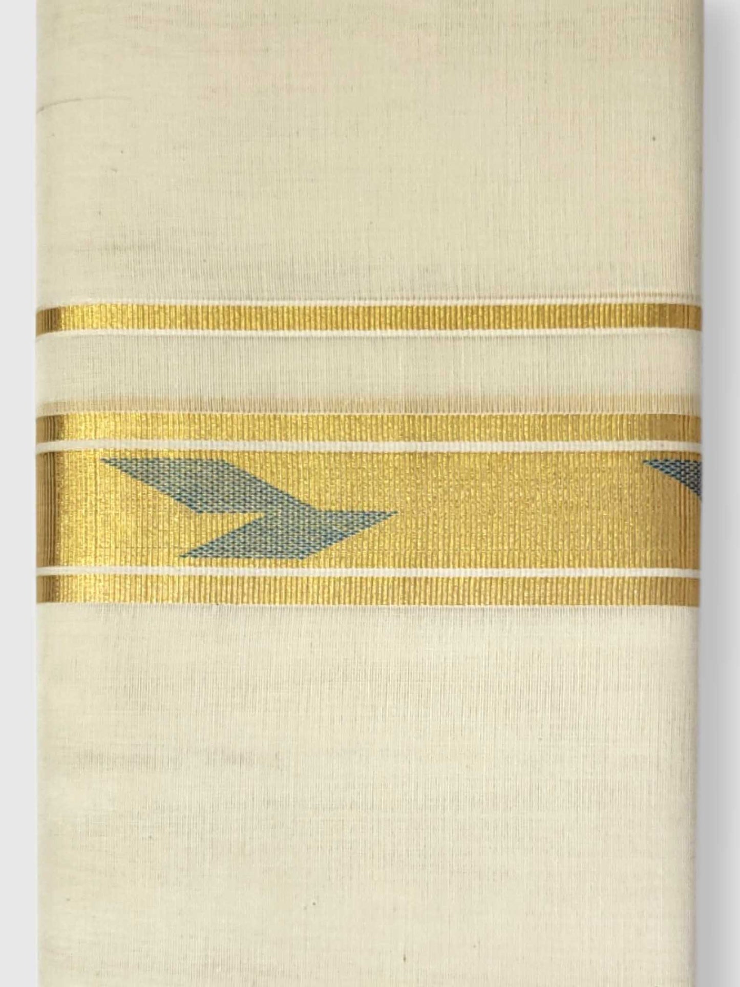 Original Balaramapuram Handloom Kasavu Mundu for Men