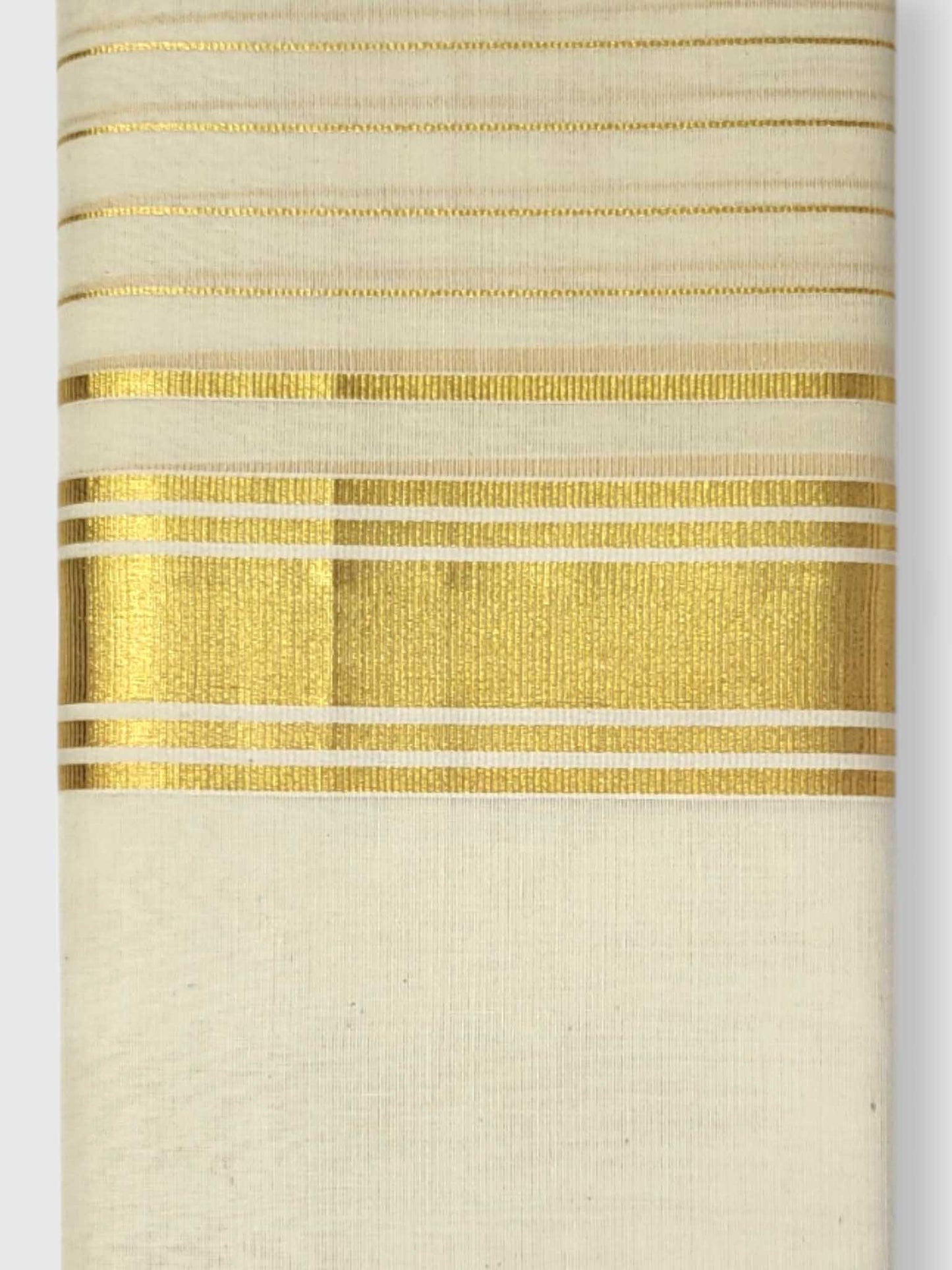 Original Balaramapuram Handloom Kasavu Mundu for Men