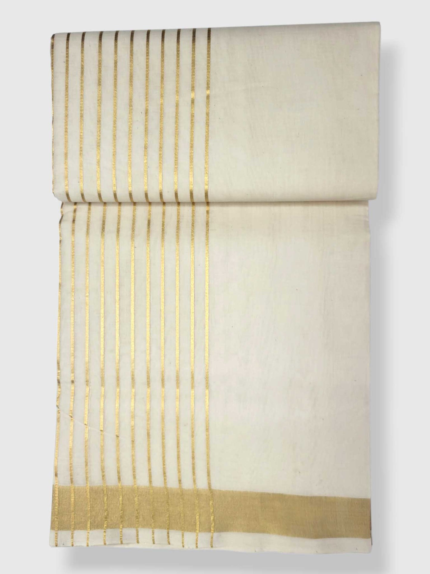 Original Balaramapuram Handloom Kasavu Mundu for Men