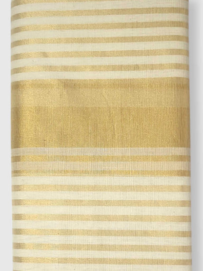 Original Balaramapuram Handloom Kasavu Mundu for Men