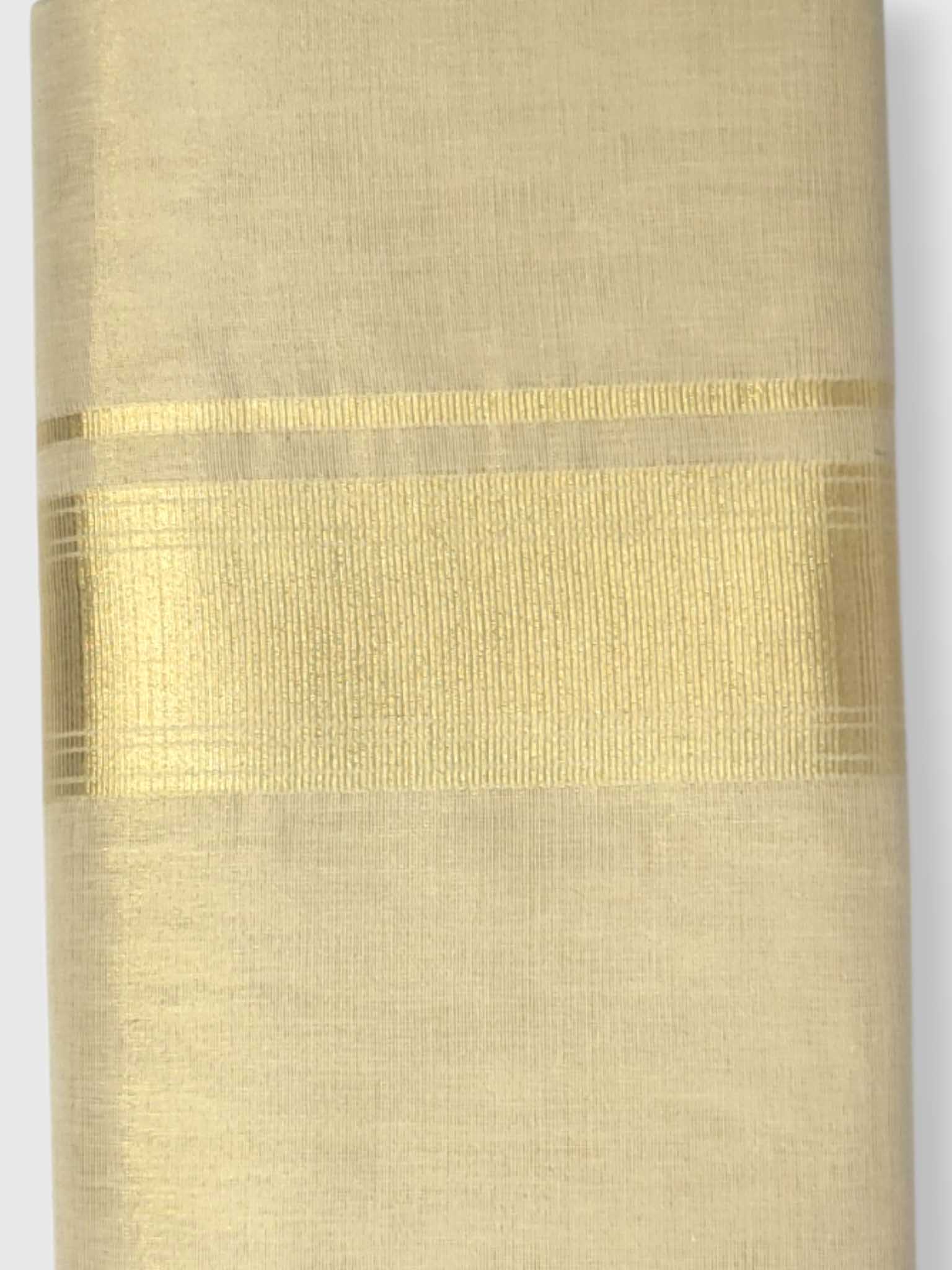 Original Balaramapuram Handloom Kasavu Mundu for Men
