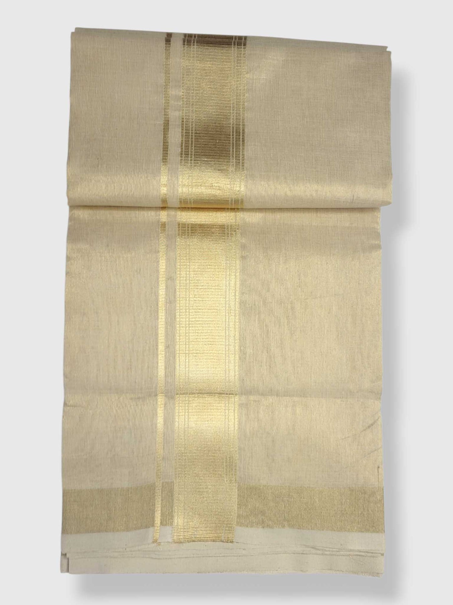 Original Balaramapuram Handloom Kasavu Mundu for Men