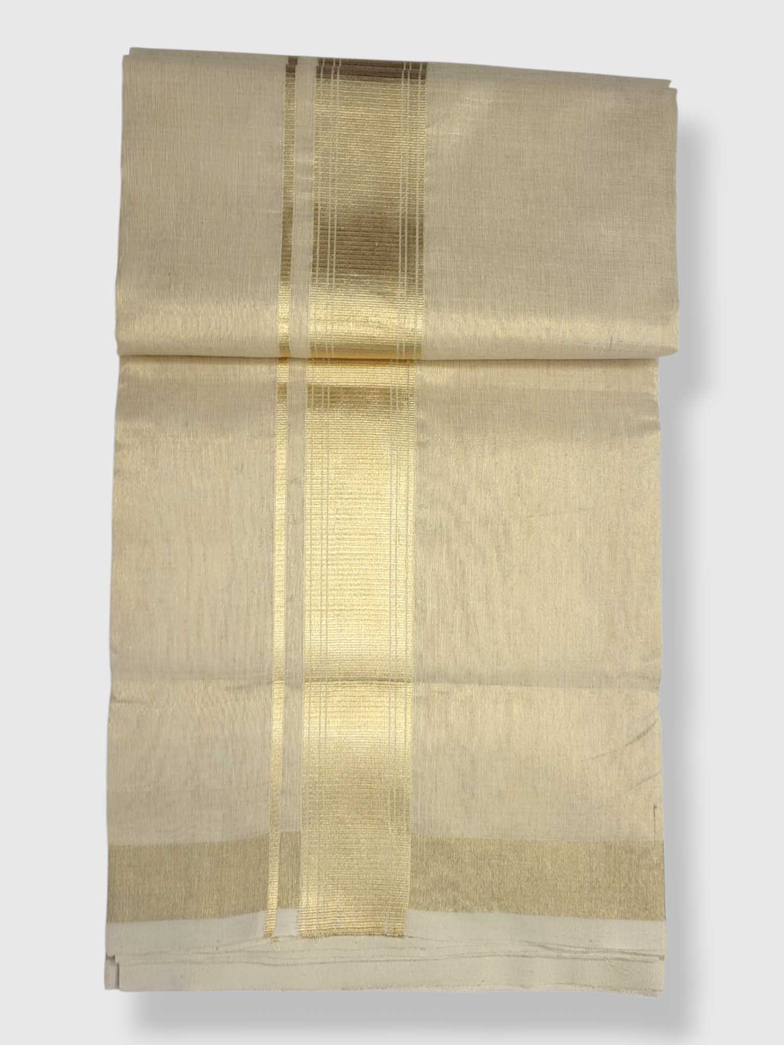Original Balaramapuram Handloom Kasavu Mundu for Men