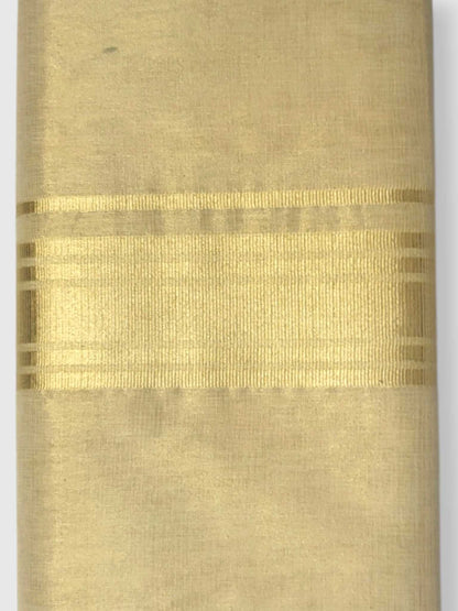 Original Balaramapuram Handloom Kasavu Mundu for Men