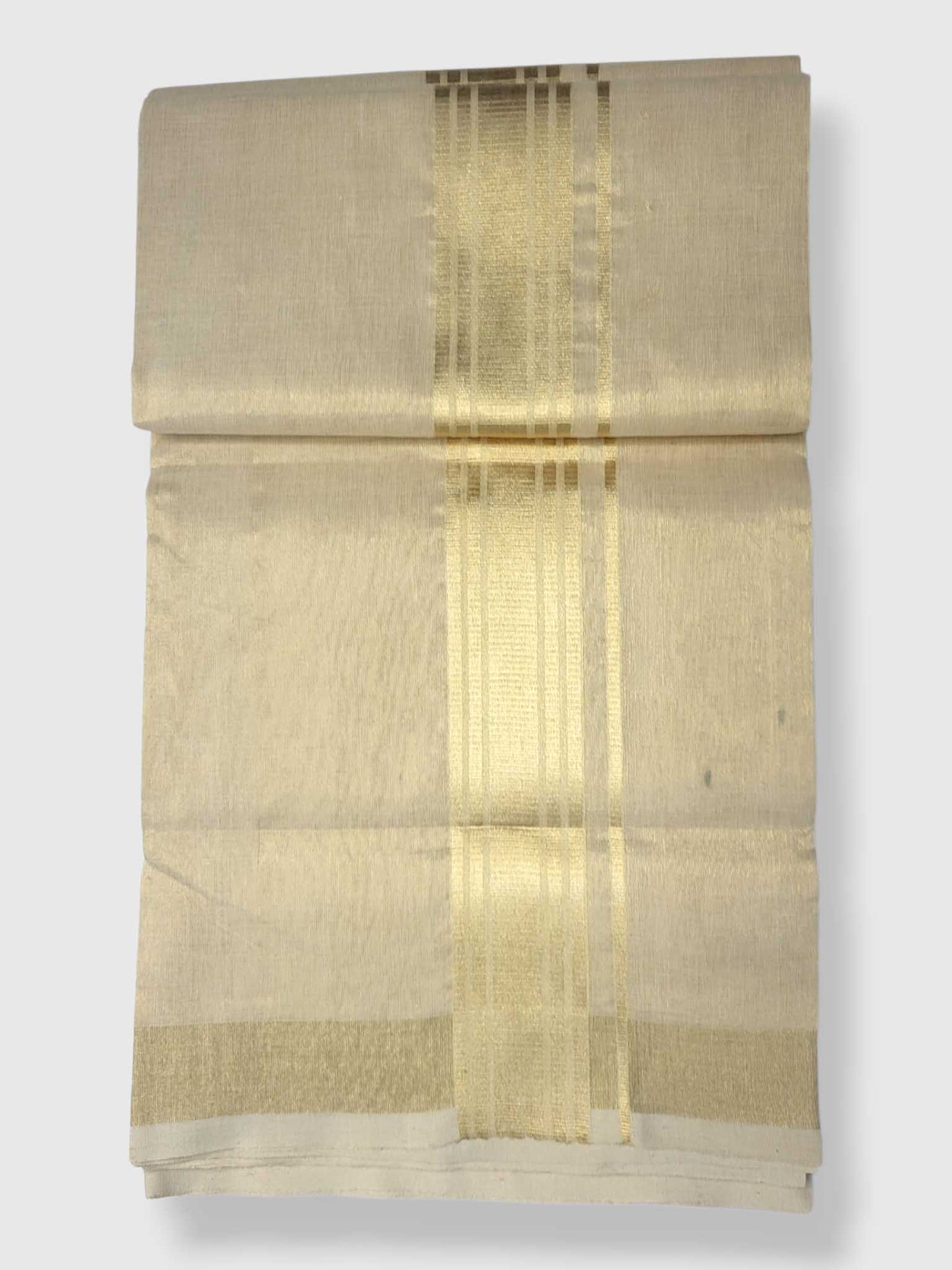 Original Balaramapuram Handloom Kasavu Mundu for Men