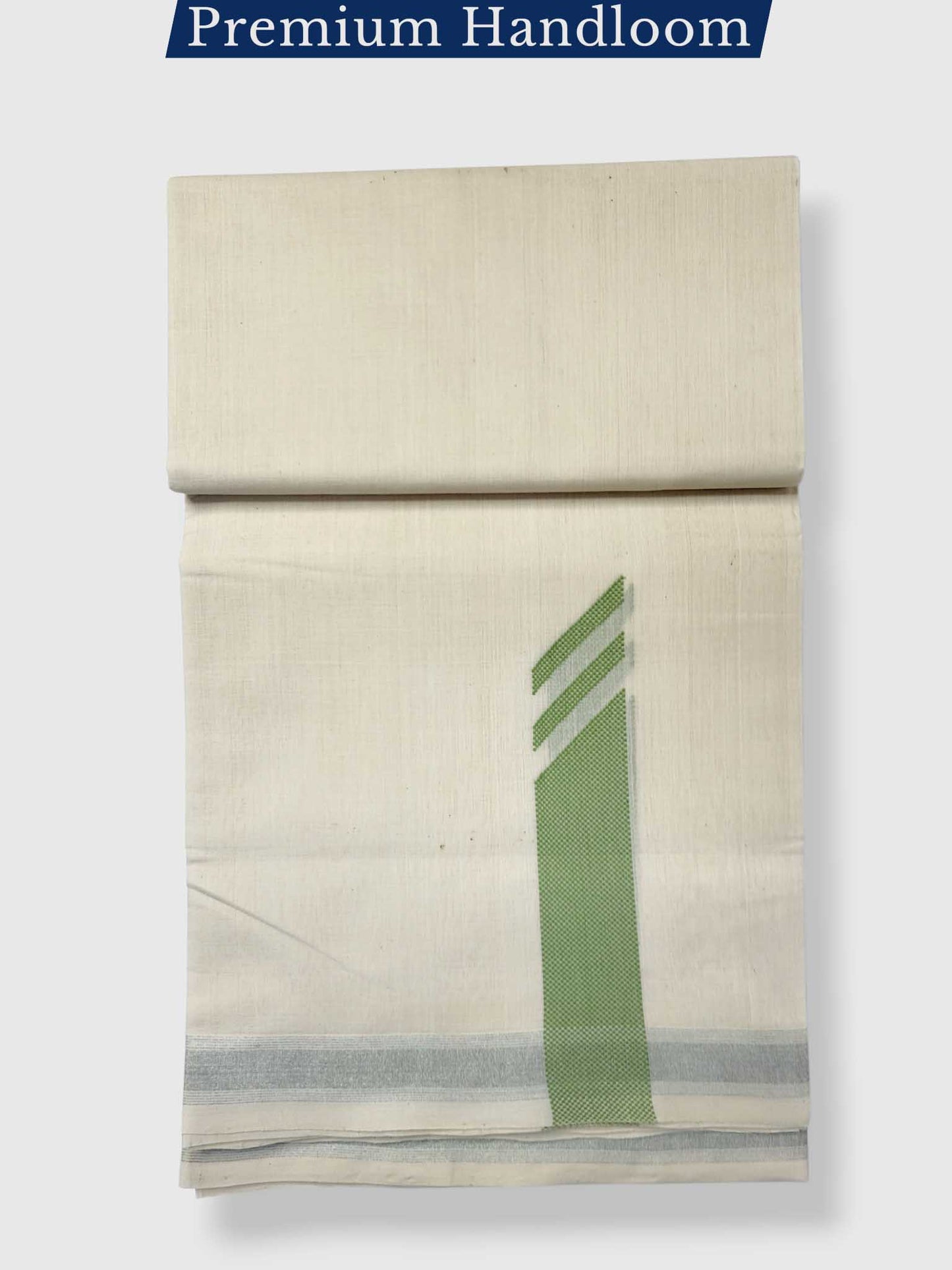 Original Balaramapuram Handloom Kasavu Mundu for Men