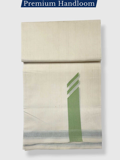 Original Balaramapuram Handloom Kasavu Mundu for Men