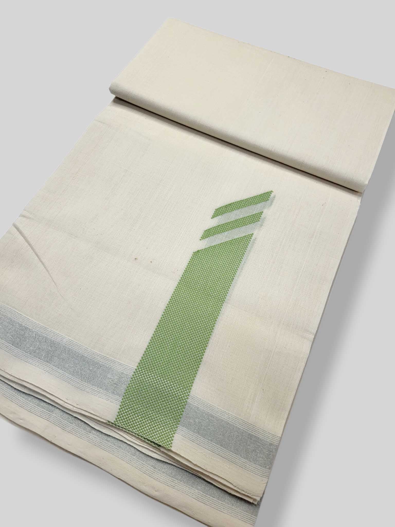 Original Balaramapuram Handloom Kasavu Mundu for Men