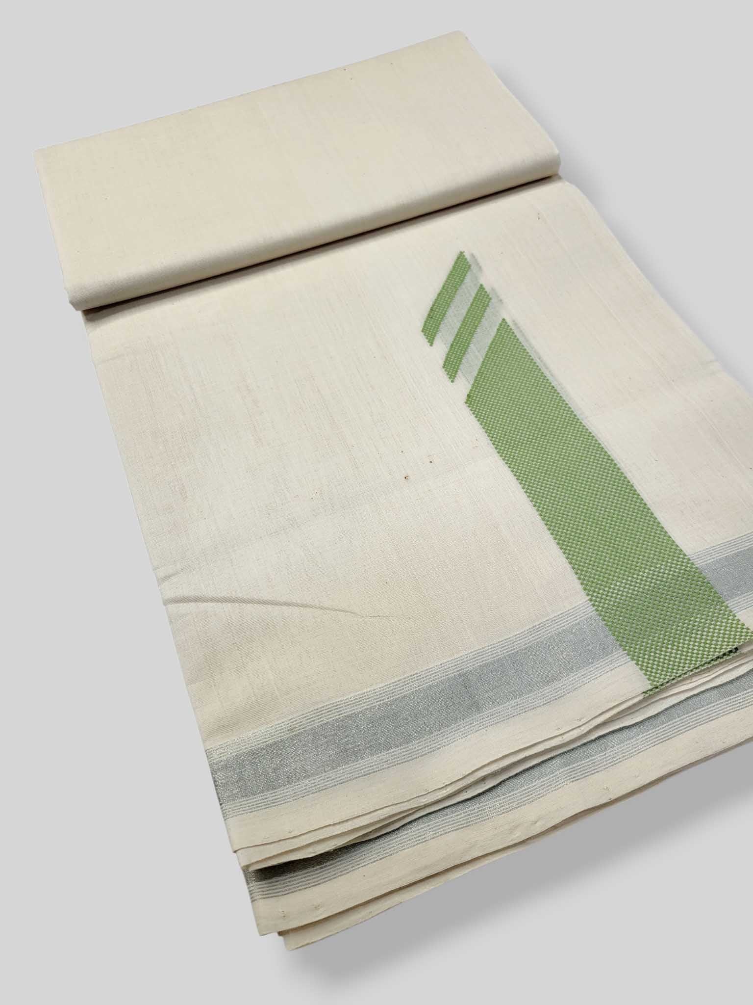 Original Balaramapuram Handloom Kasavu Mundu for Men