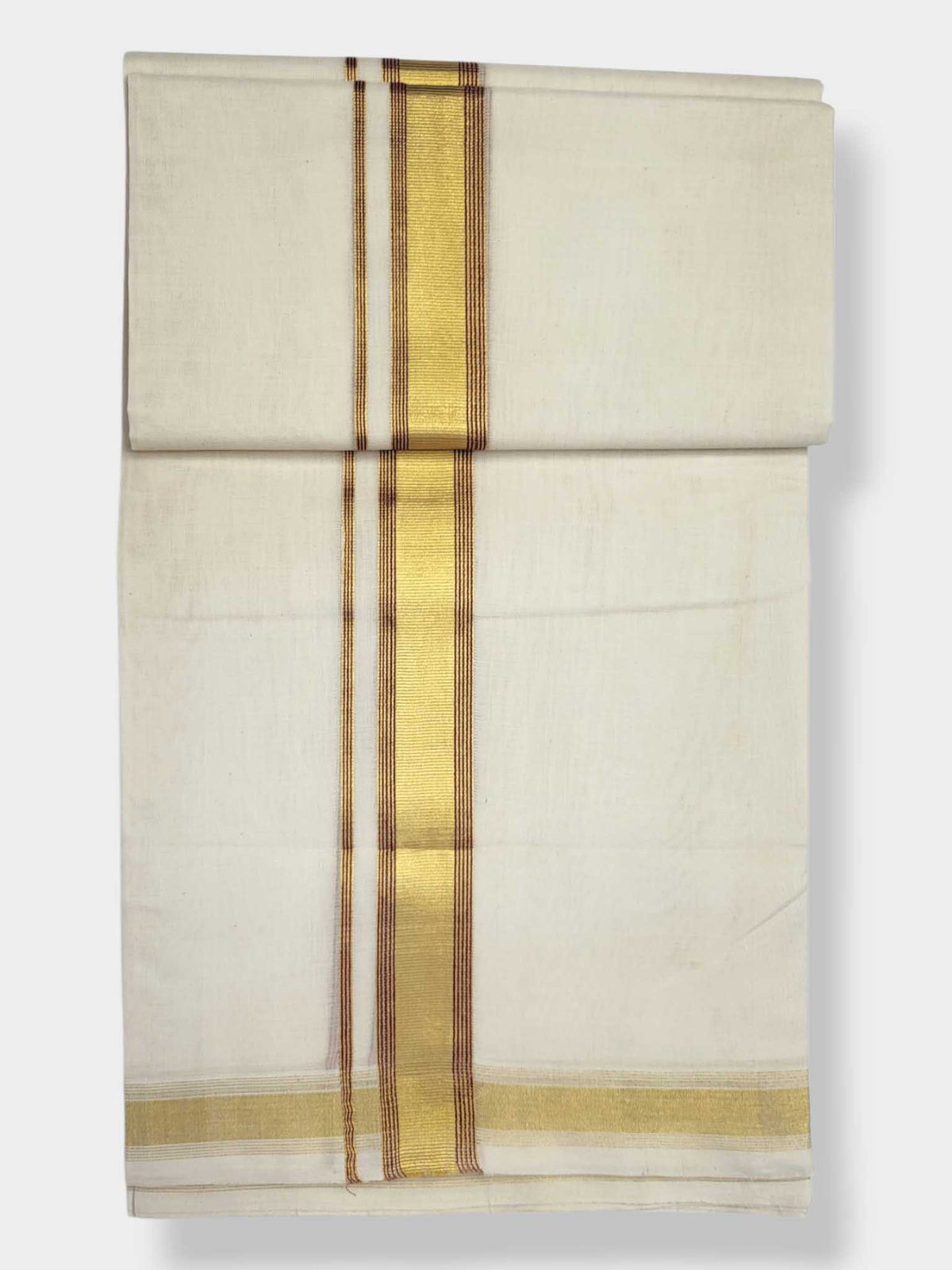 Original Balaramapuram Handloom Kasavu Mundu for Men