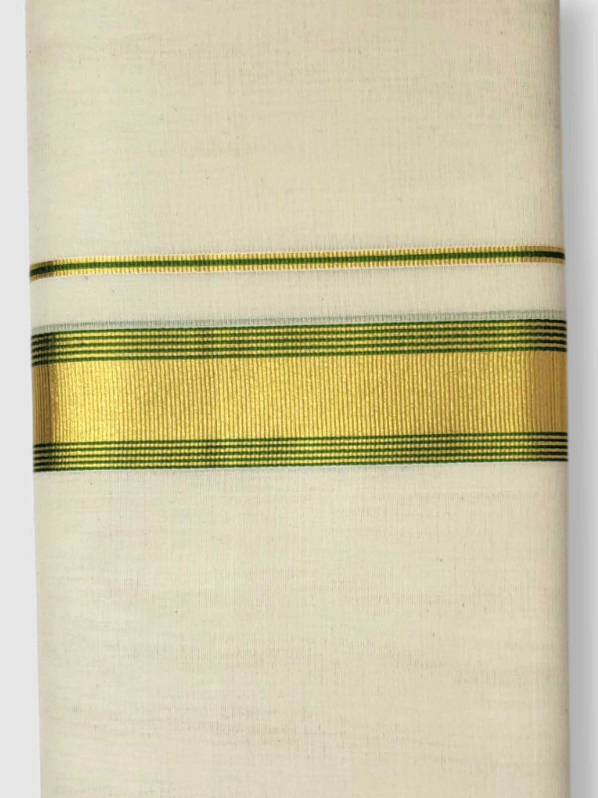 Original Balaramapuram Handloom Kasavu Mundu for Men