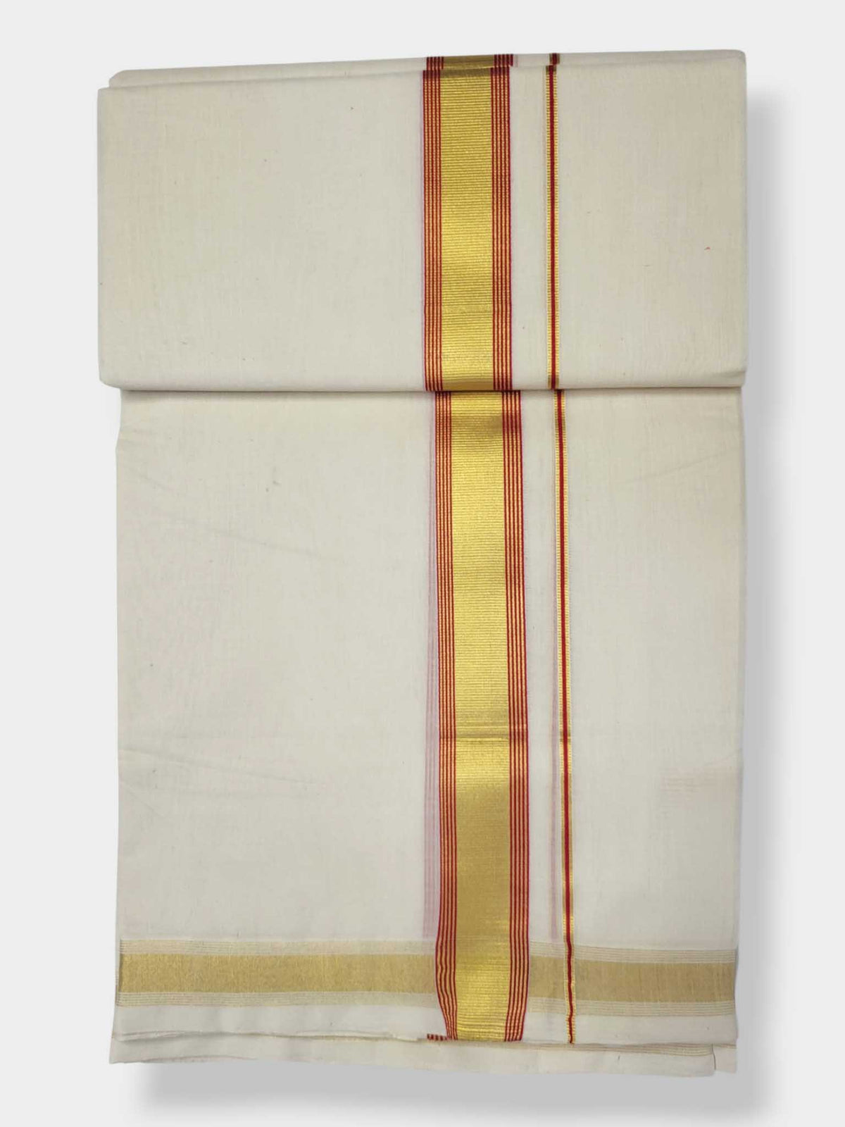 Original Balaramapuram Handloom Kasavu Mundu for Men