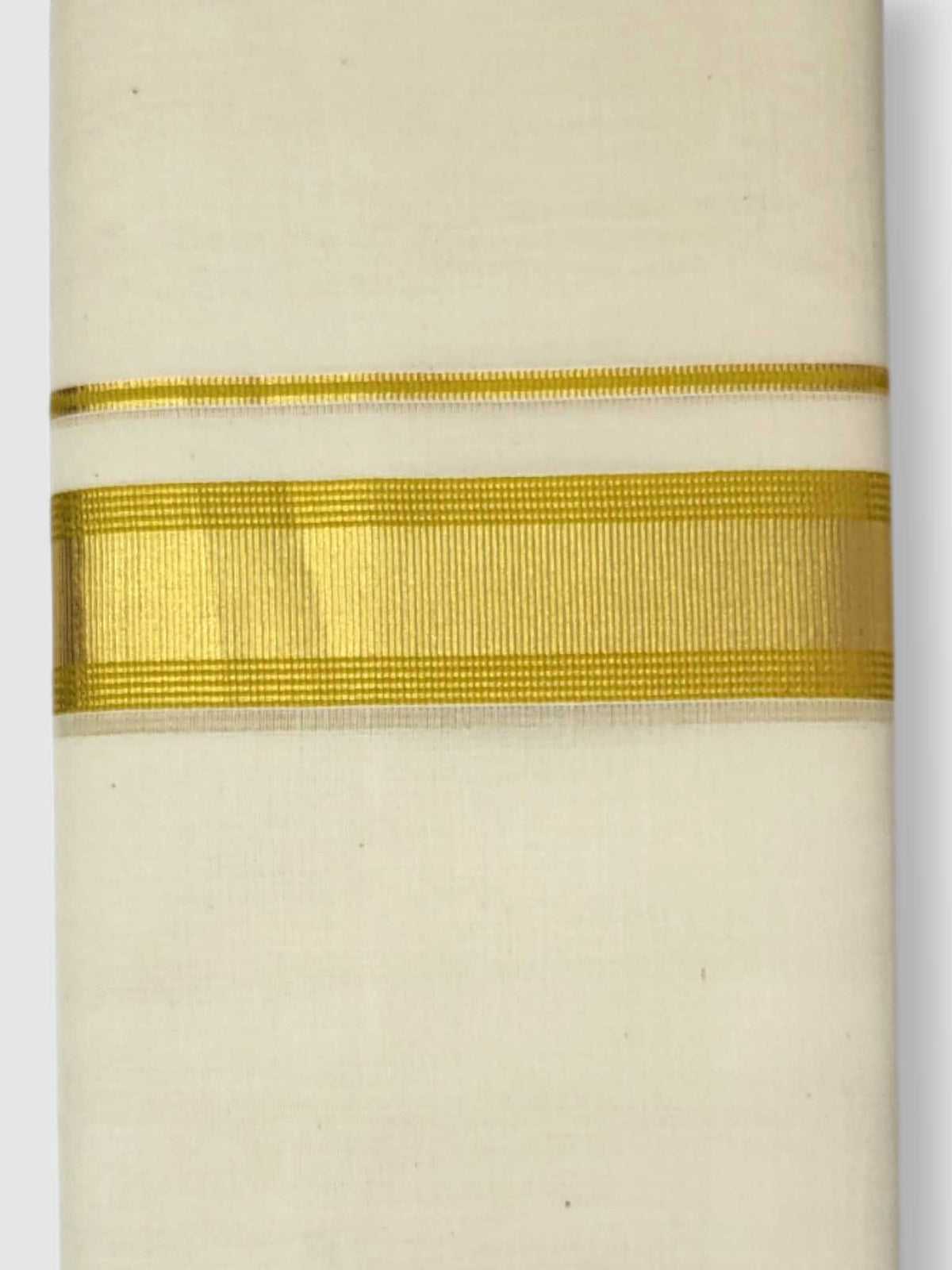 Original Balaramapuram Handloom Kasavu Mundu for Men