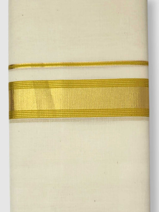 Original Balaramapuram Handloom Kasavu Mundu for Men