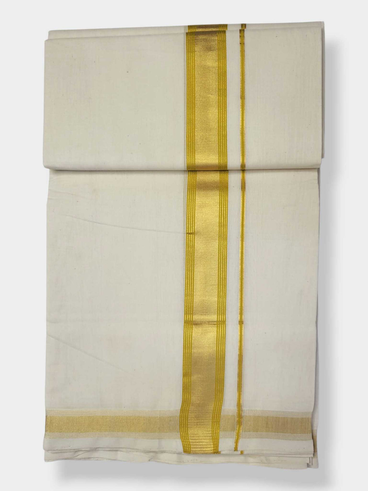 Original Balaramapuram Handloom Kasavu Mundu for Men
