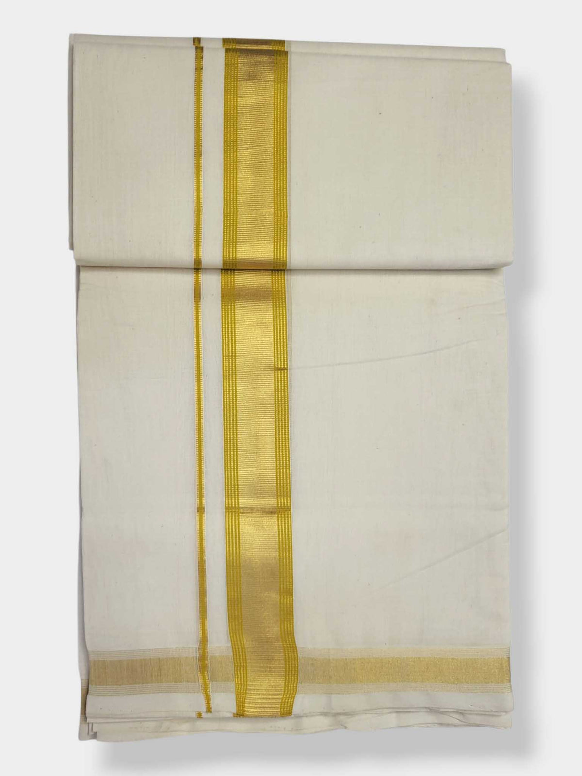 Original Balaramapuram Handloom Kasavu Mundu for Men
