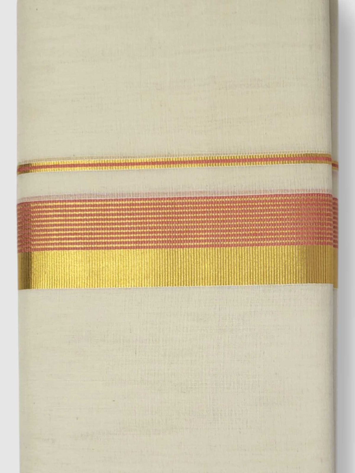 Original Balaramapuram Handloom Kasavu Mundu for Men