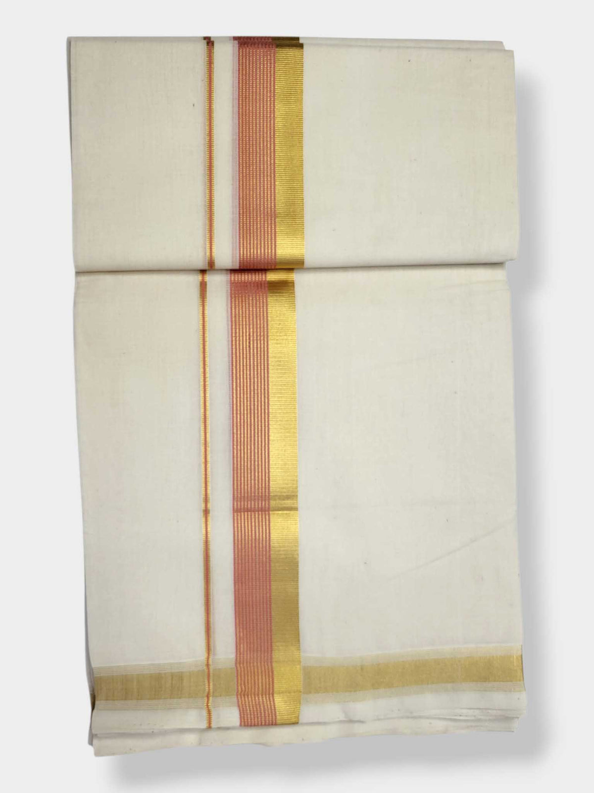 Original Balaramapuram Handloom Kasavu Mundu for Men