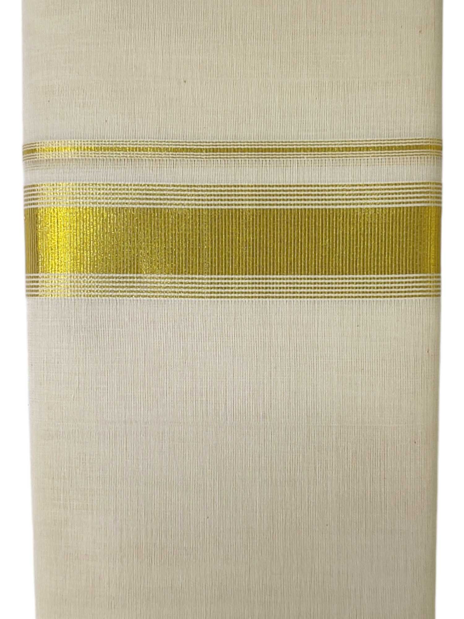 Original Balaramapuram Handloom Kasavu Mundu for Men