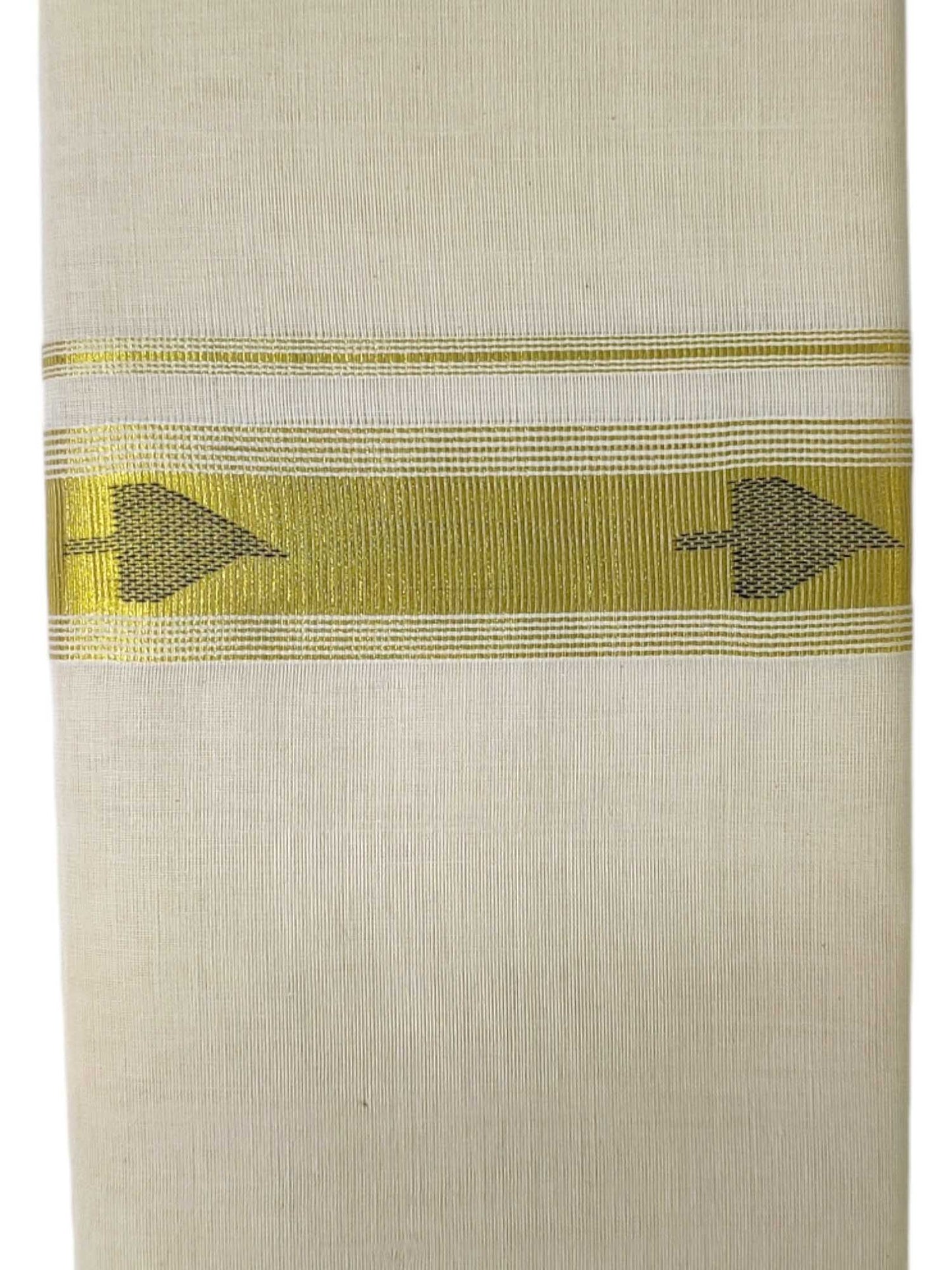 Original Balaramapuram Handloom Kasavu Mundu for Men