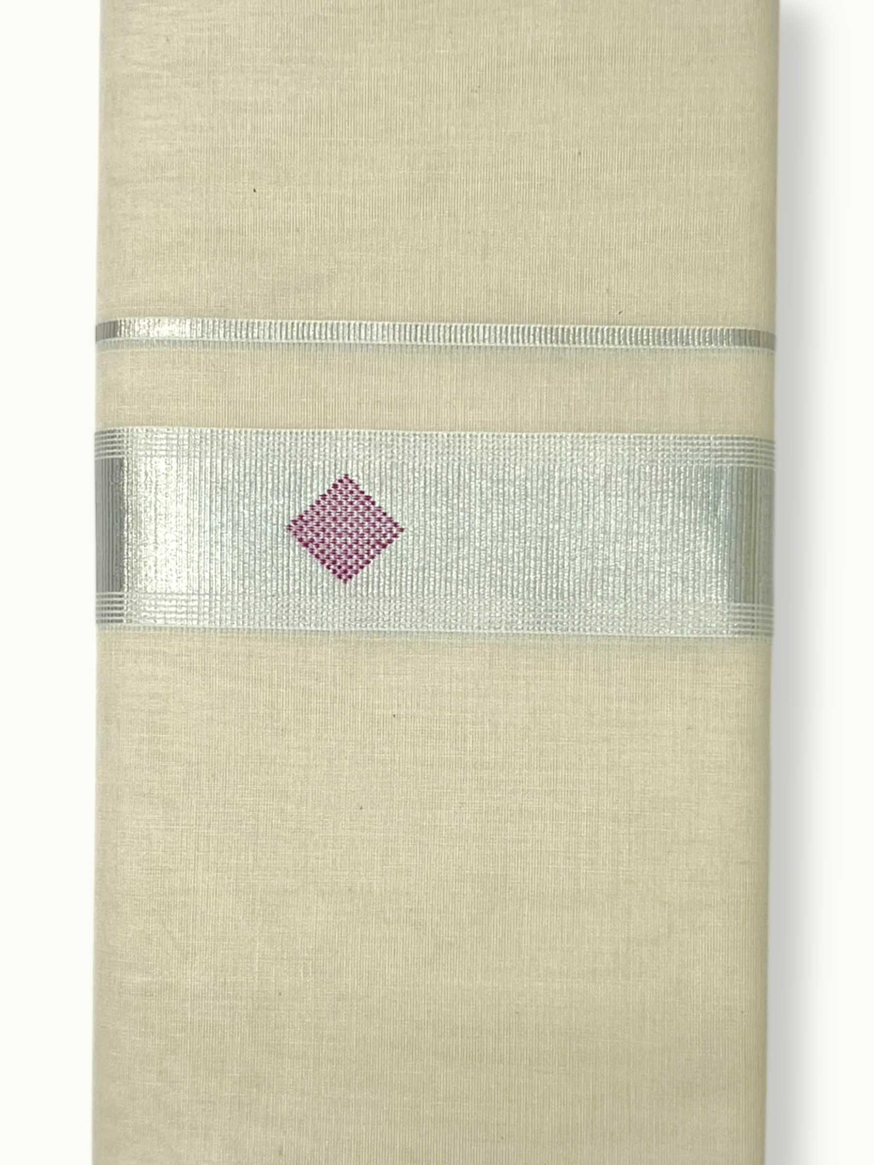 Original Balaramapuram Handloom Kasavu Mundu for Men