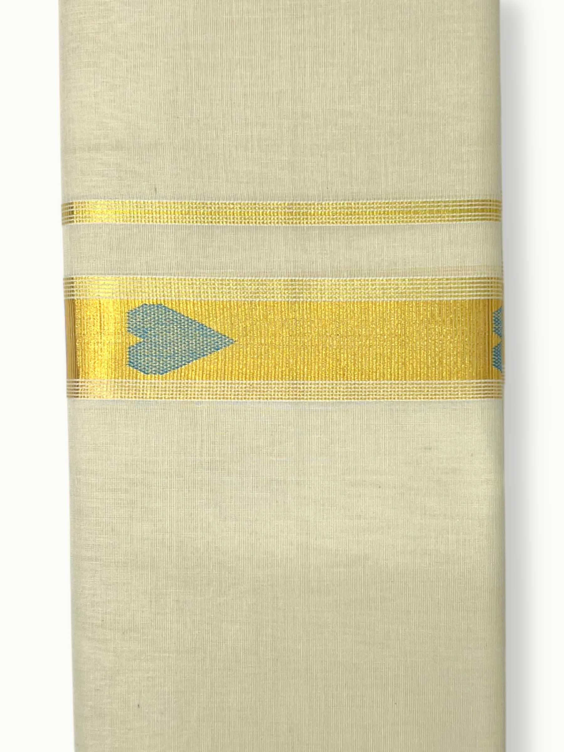 Original Balaramapuram Handloom Kasavu Mundu for Men