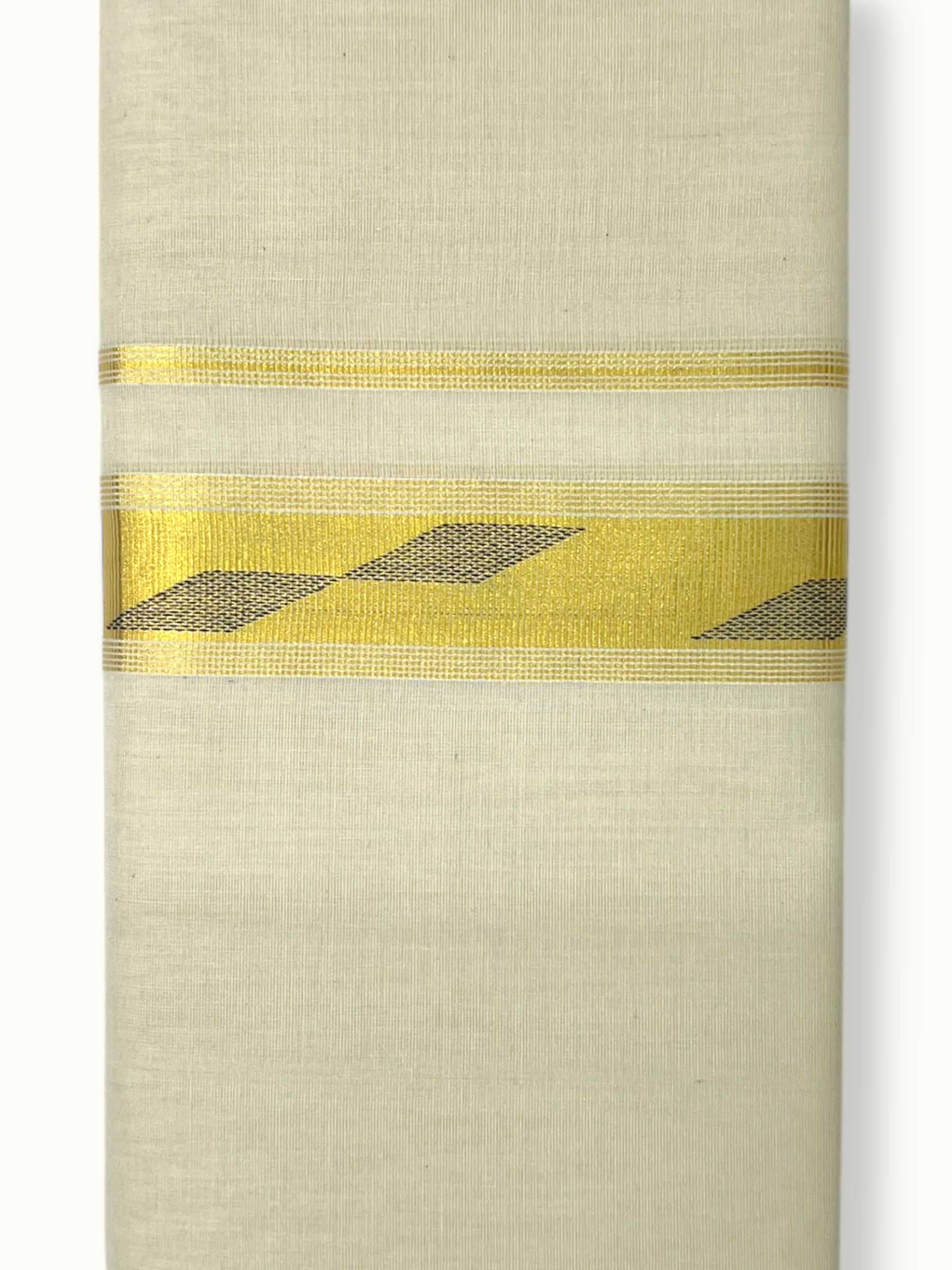 Original Balaramapuram Handloom Kasavu Mundu for Men