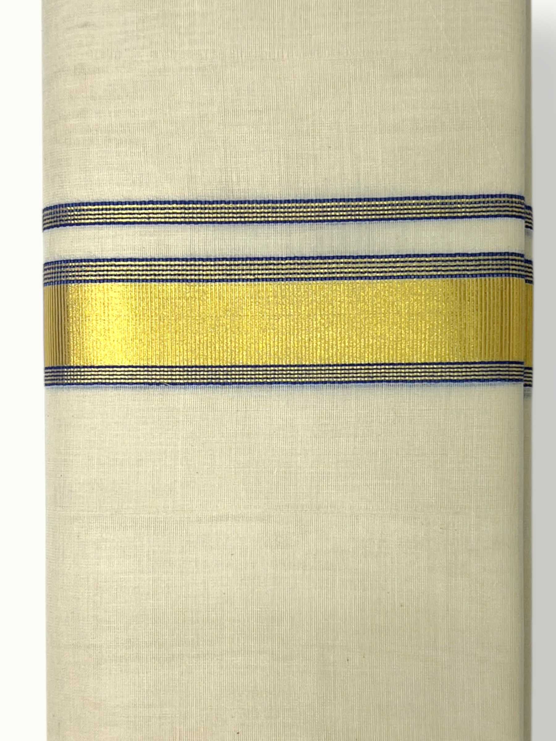 Original Balaramapuram Handloom Kasavu Mundu for Men