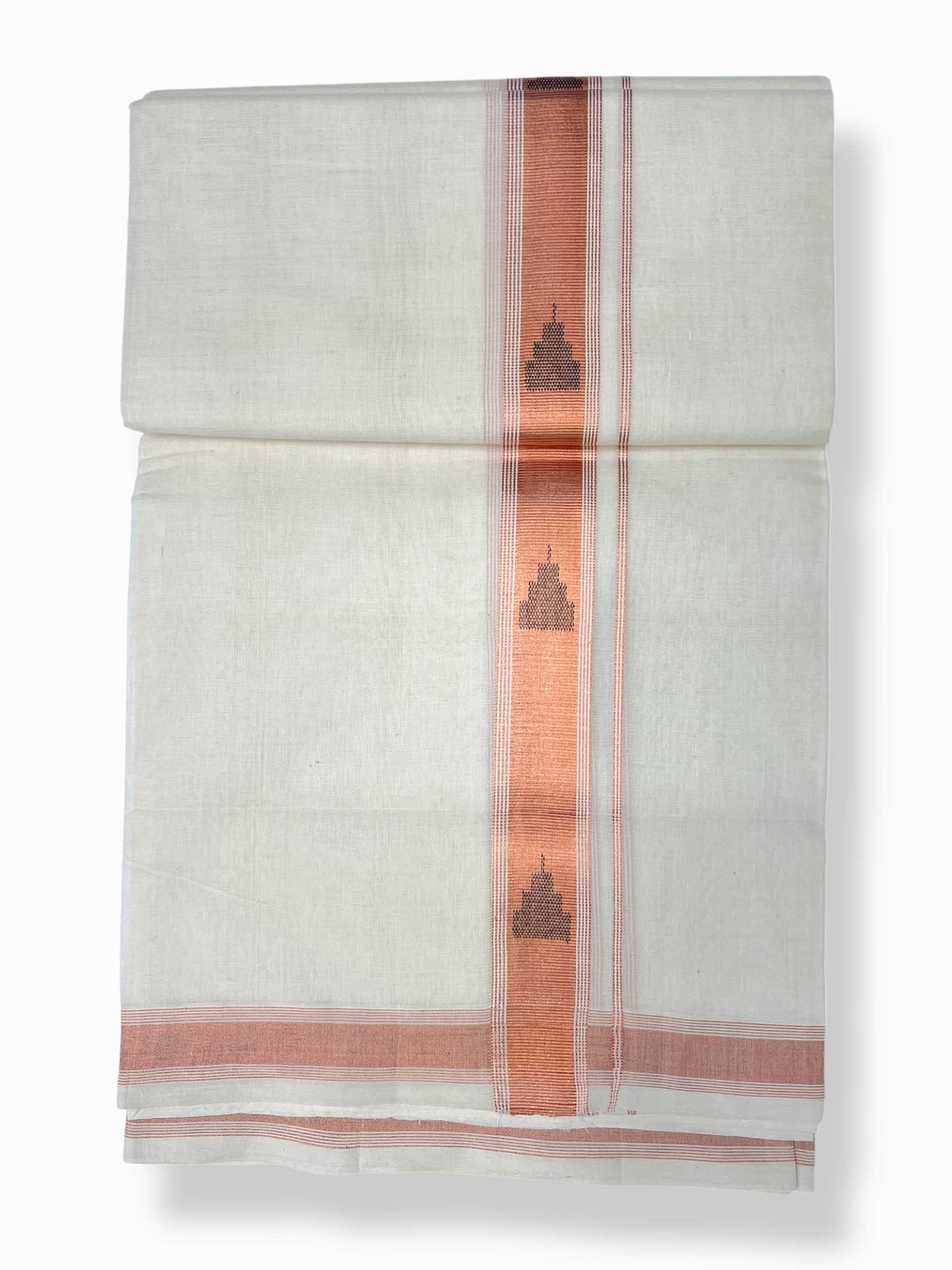 Original Balaramapuram Handloom Kasavu Mundu for Men