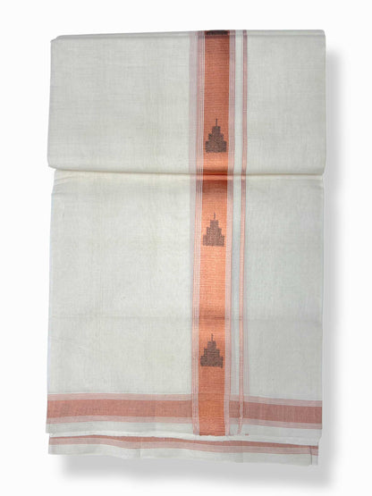 Original Balaramapuram Handloom Kasavu Mundu for Men