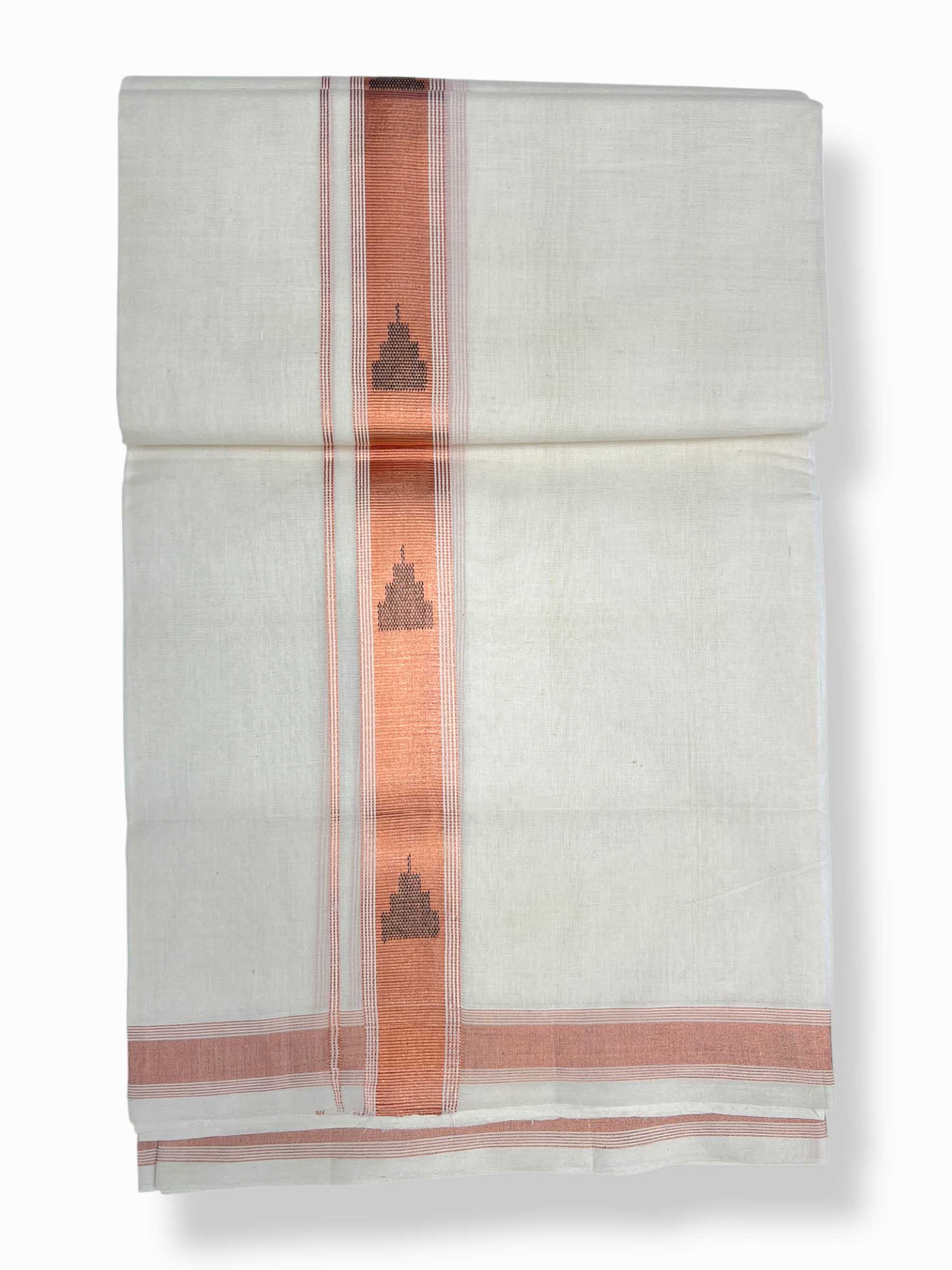 Original Balaramapuram Handloom Kasavu Mundu for Men